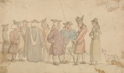 En gruppe af figurer af Thomas Rowlandson